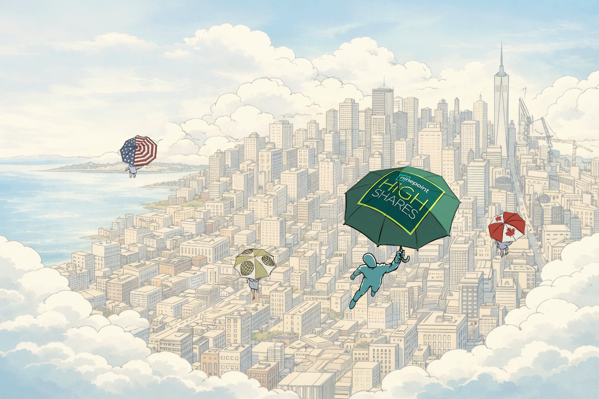 Hero background image for 8 new highshares etfs